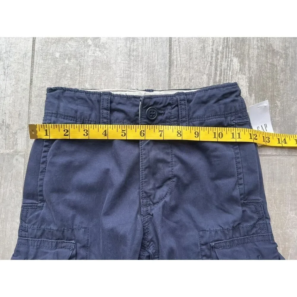 Gap Kids Toddler Boy Cargo Shorts Khaki Chino Navy Everyday Casual Dressy 6 Slim
